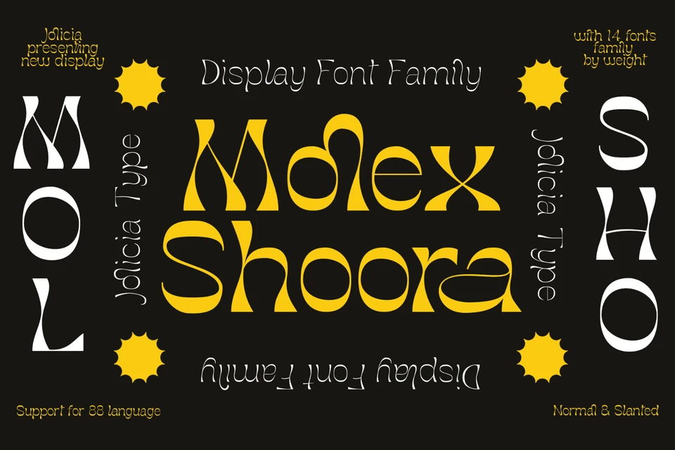 Molex Shoora | Reverse Contrast Font