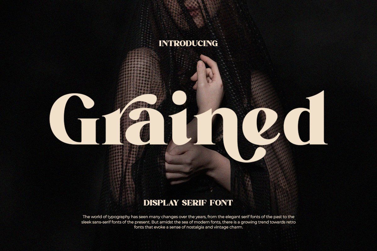 ET Grained - Display Serif Font — image 1