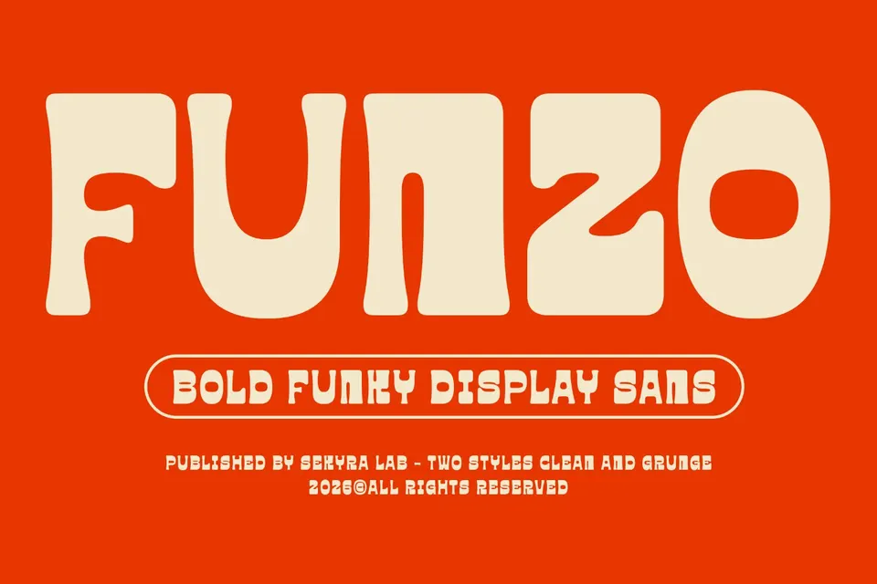 Funzo Font - Funky Bold Display