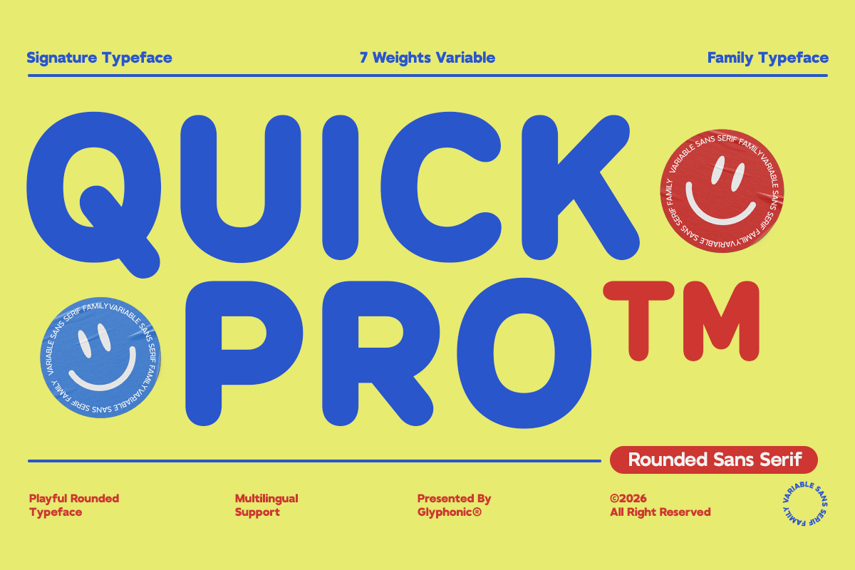 GC Quick Pro - Variable Rounded Sans — image 1