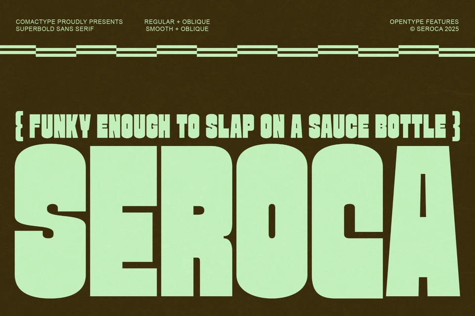 Seroca - A Funky Sans Serif