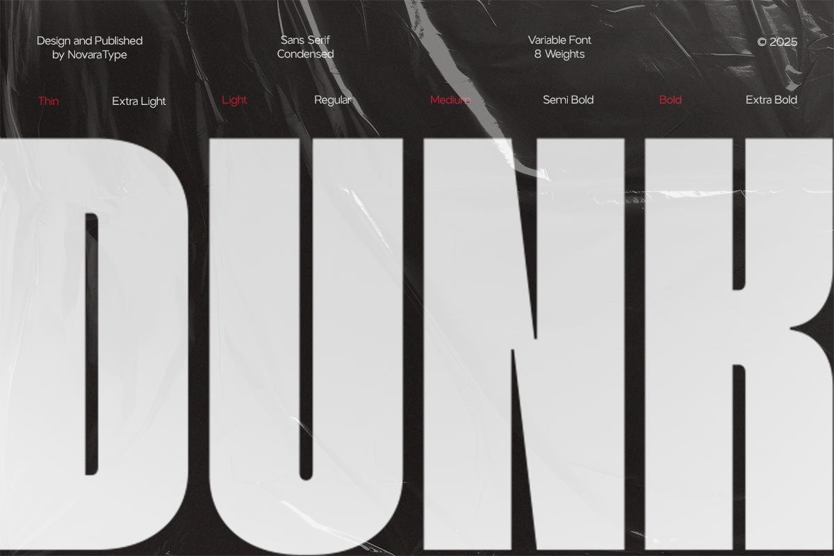 NV Dunk – Condensed Sans Serif Family — image 1