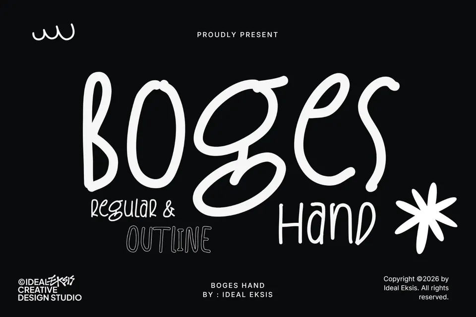 Boges Hand Playful Display Typeface