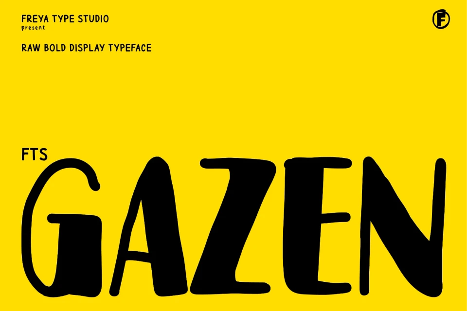 FTS Gazen - Raw Bold Display Typeface
