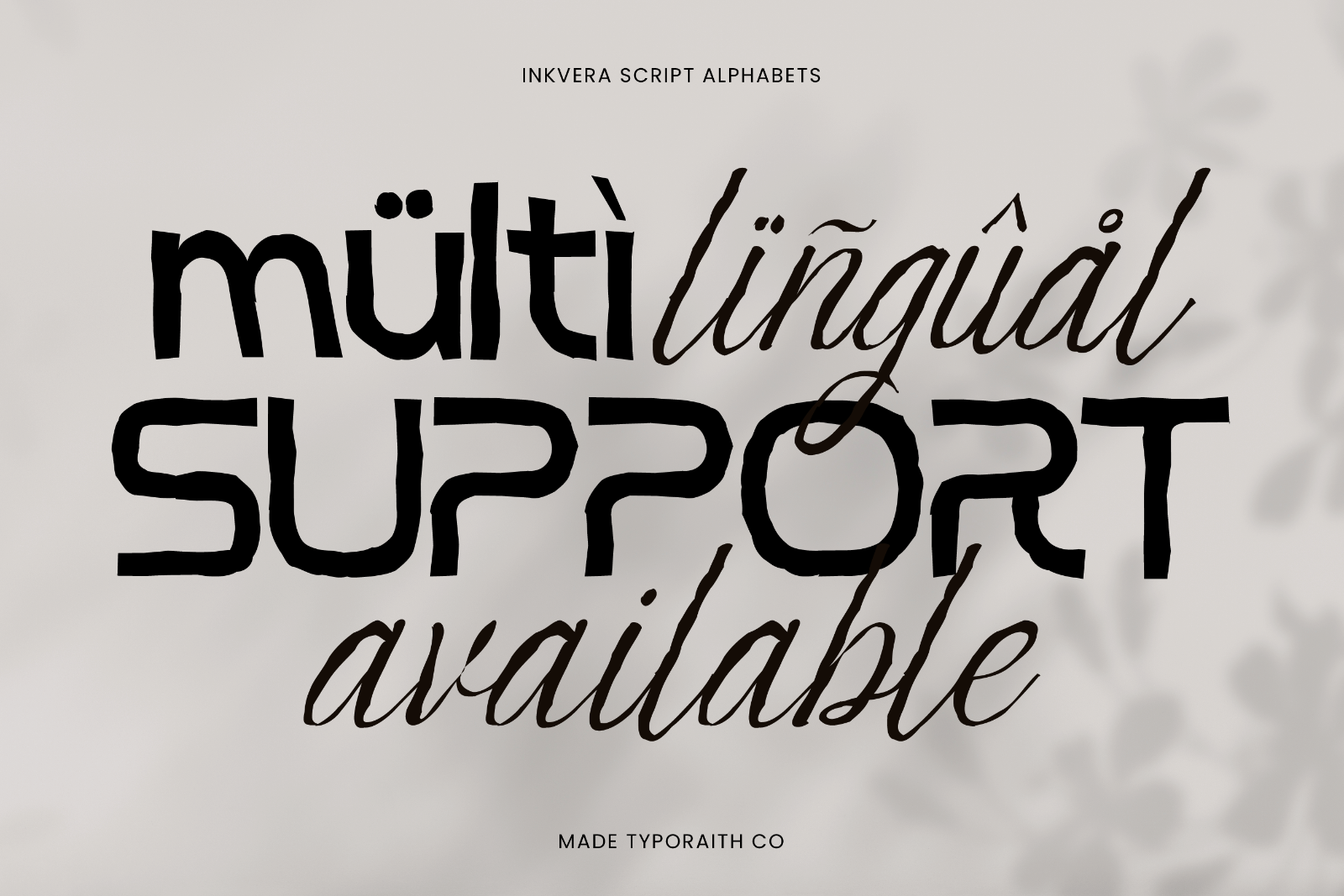 Inkvera | Modern Textured font duo