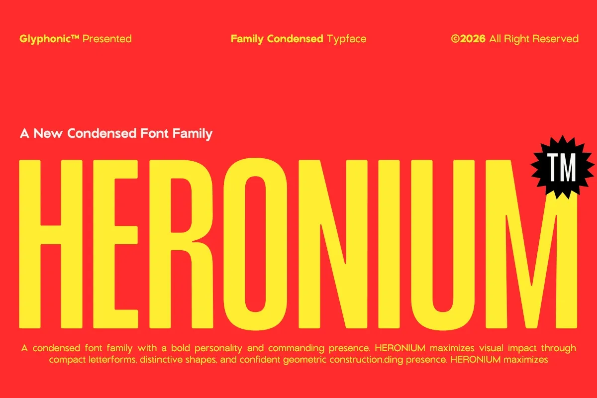 GC Heronium - Family Condensed Sans — image 1