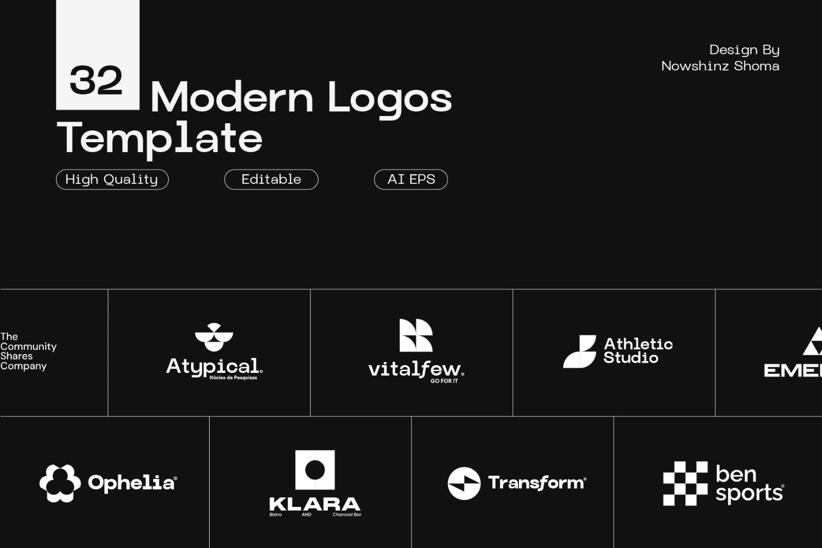 32 Modern Logos Template — image 1