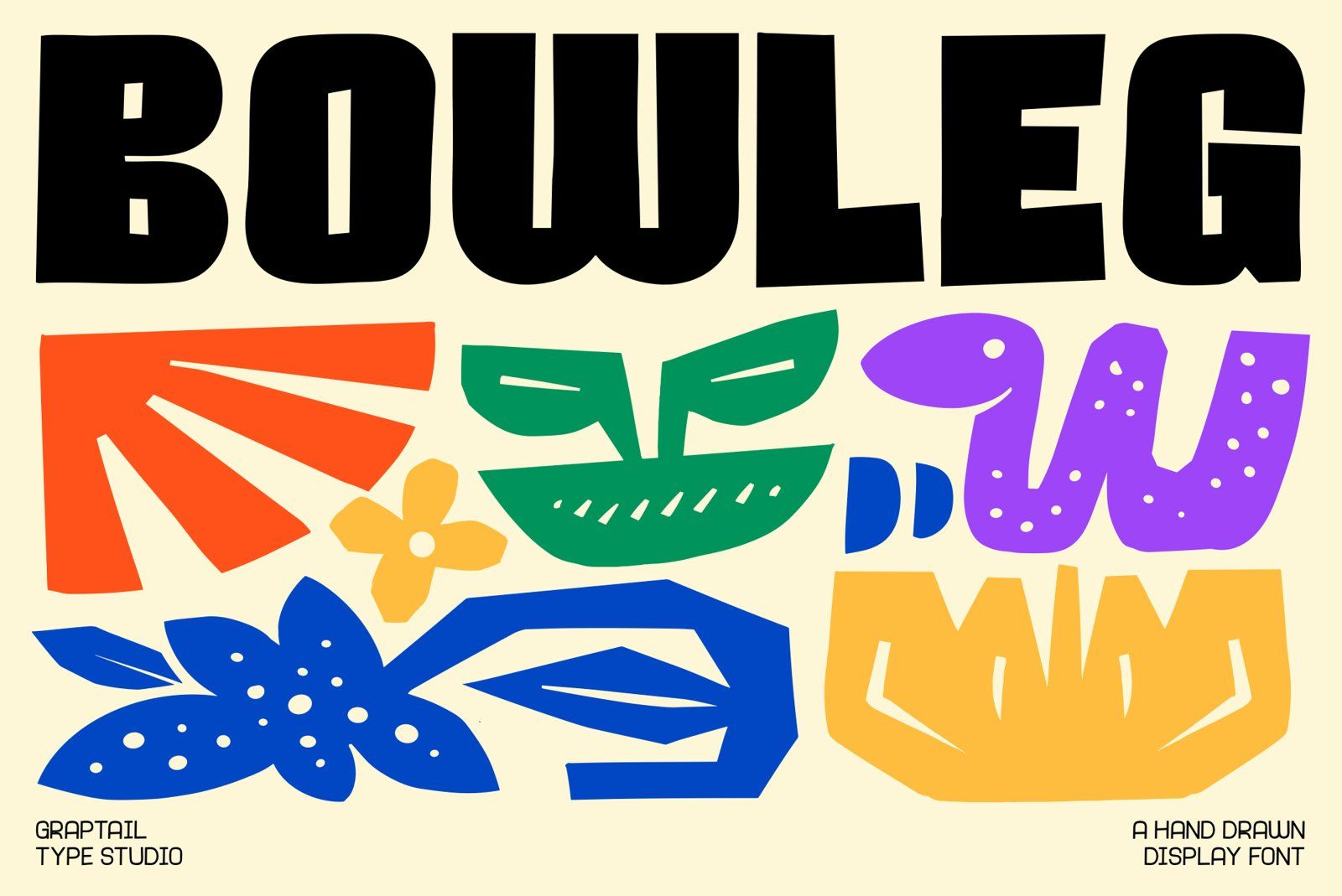 Bowleg – Hand Drawn Display Font — image 1