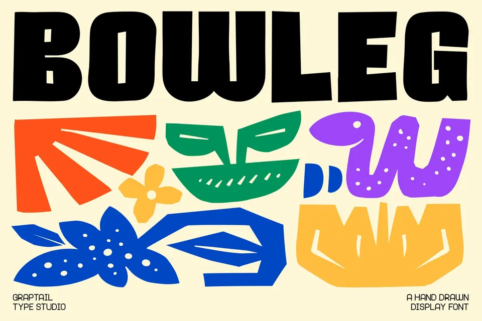 Bowleg – Hand Drawn Display Font