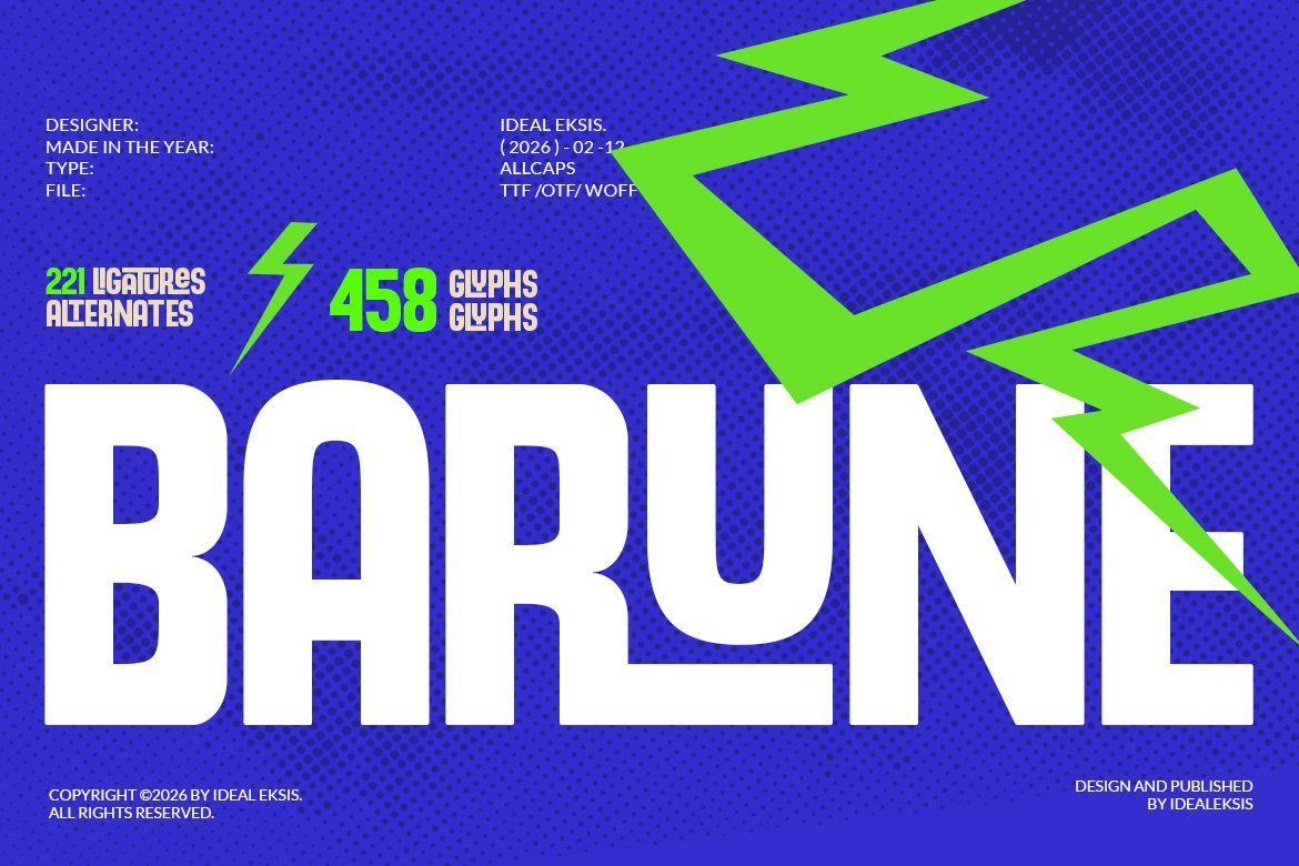 Barune - Condensed Sport Font