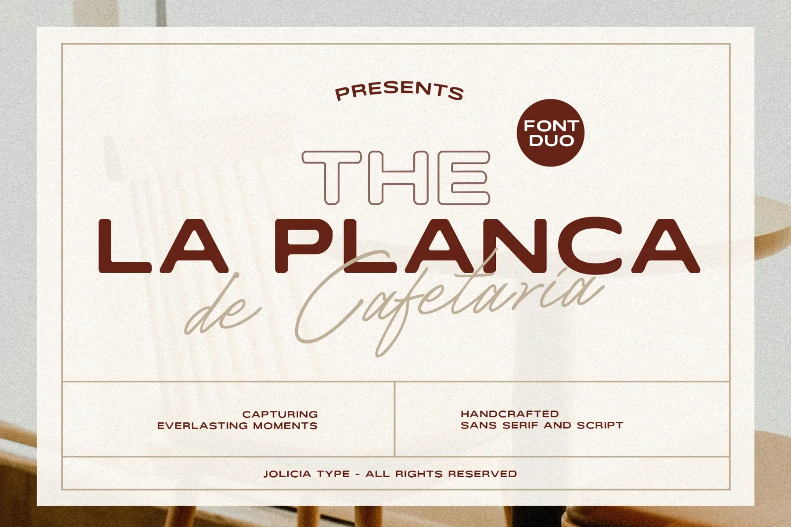 La Planca de Cafetaria | Font Duo Sans Script — image 1
