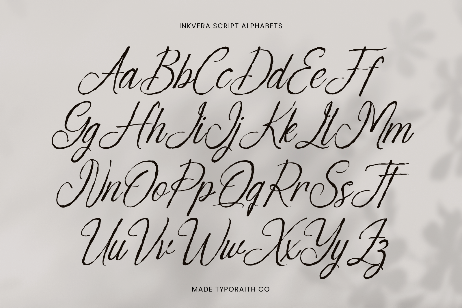 Inkvera | Modern Textured font duo