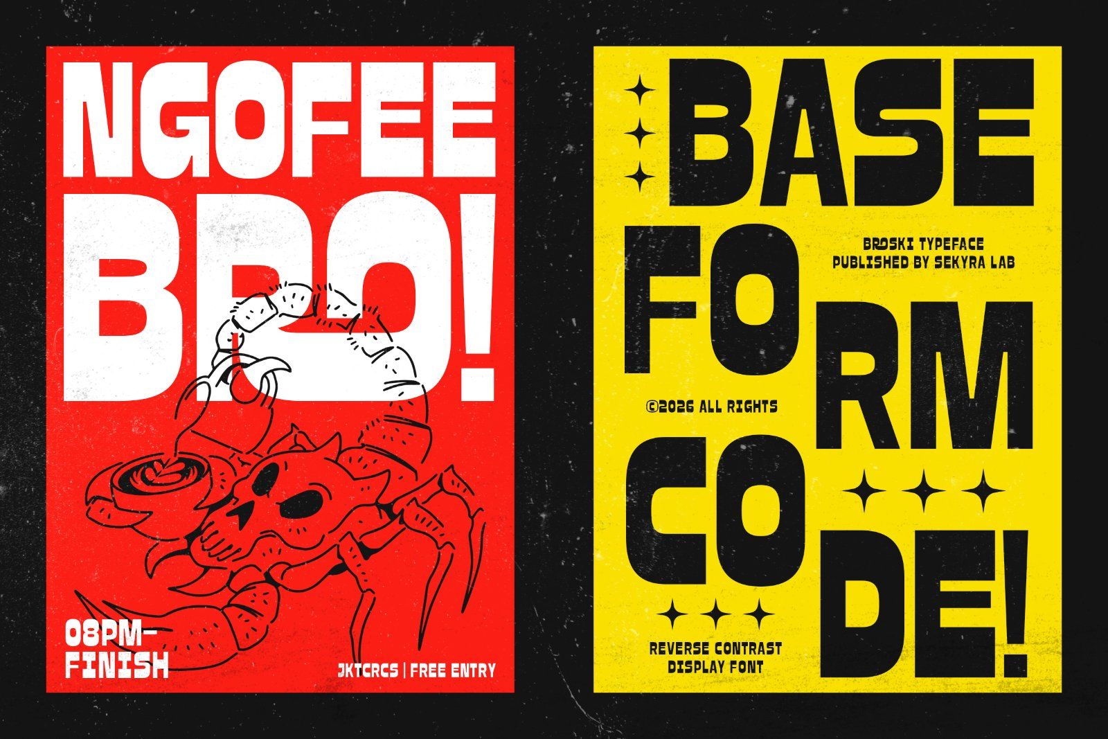 Broski Font - Reverse Contrast Display — image 8