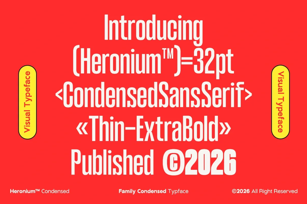 GC Heronium - Family Condensed Sans — image 10