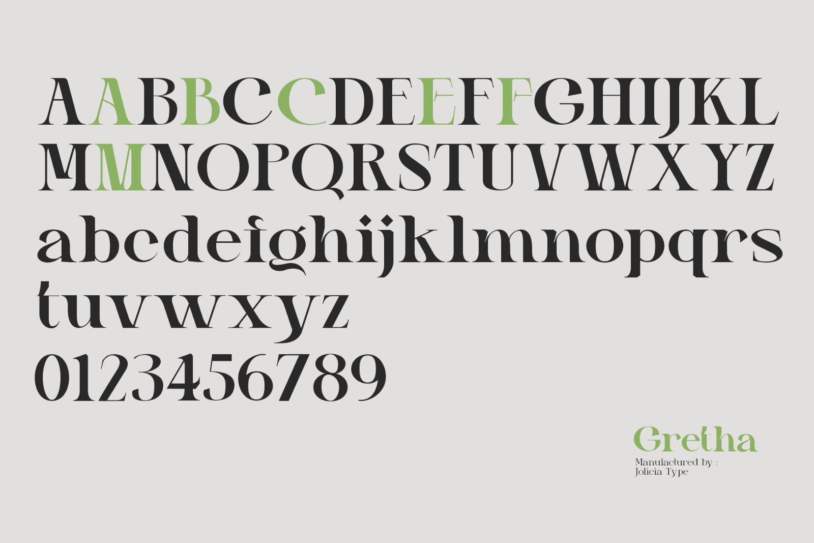 Gretha | Font Family