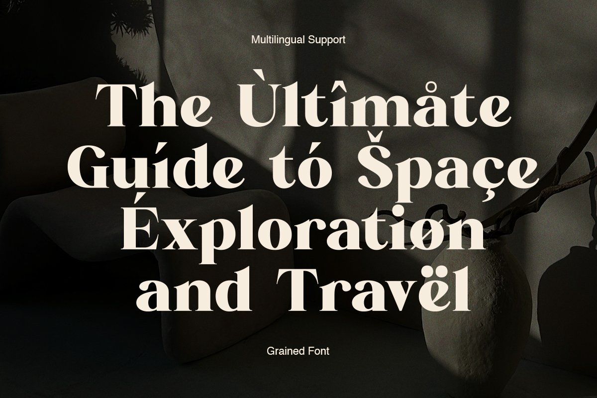 ET Grained - Display Serif Font — image 10