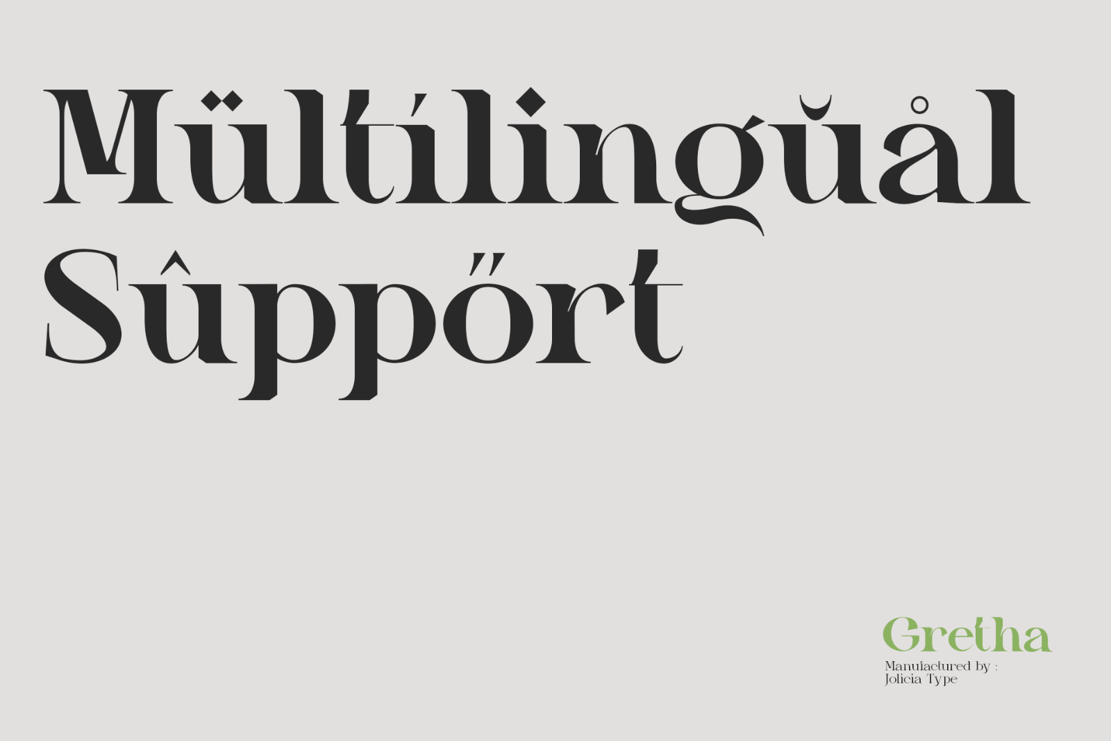 Gretha | Font Family