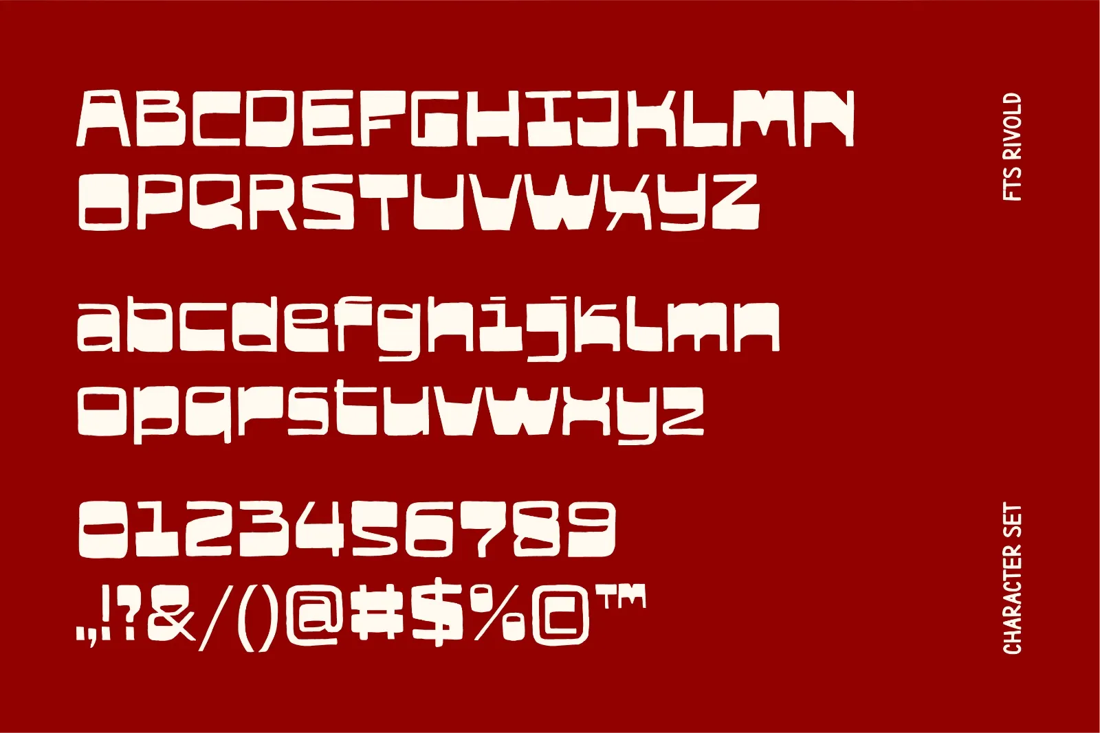 FTS Rivold - Raw Hand-chiseled Display Typeface — image 11