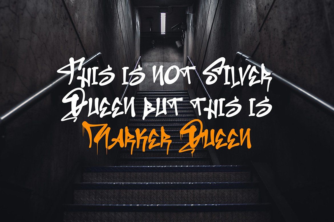 Marker Queen - Graffiti Font