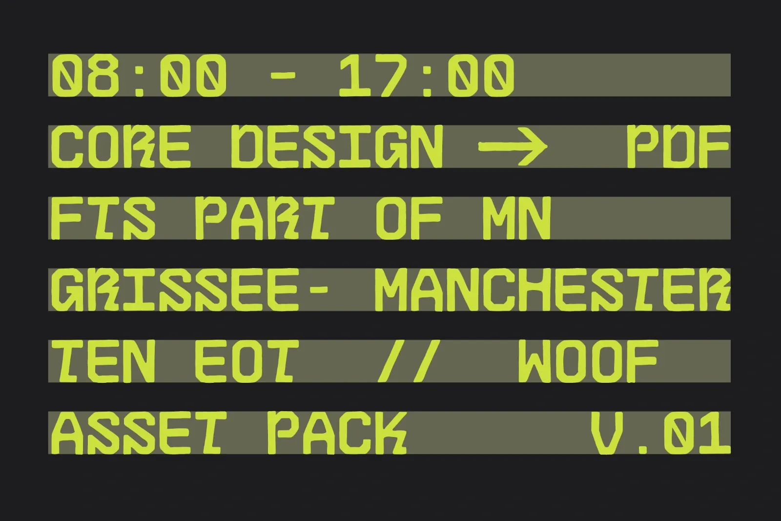 FTS Garven - Hand-drawn Monospace Display Typeface — image 11