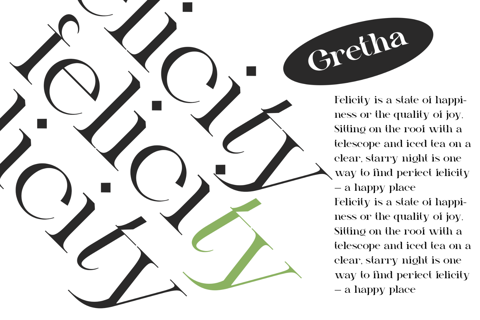 Gretha | Font Family