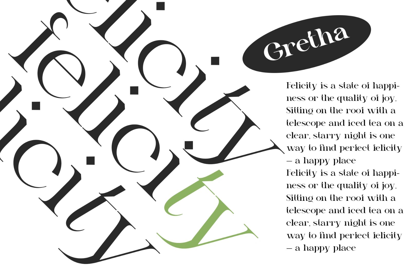 Gretha | Font Family — image 12