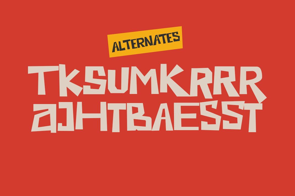 Nek Salma - Playful display font