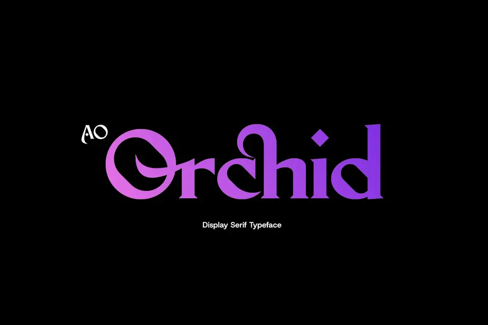 AO Orchid - Decorative Serif Typeface