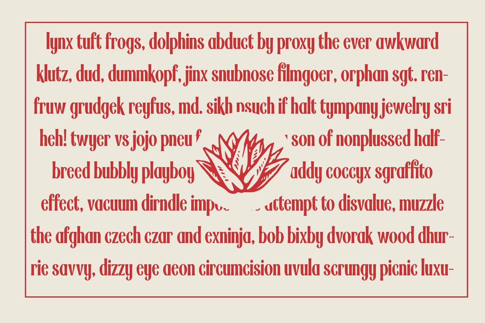 Tranquile | Vintage Display Serif