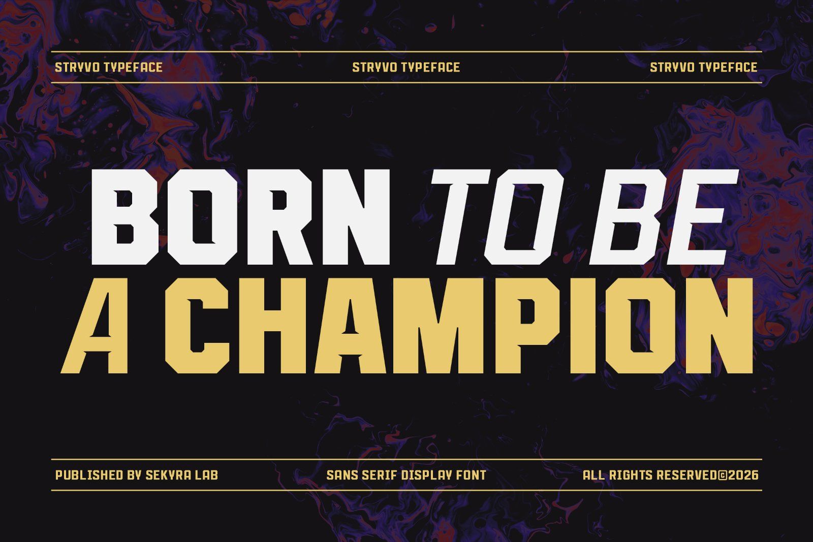 Stryvo Font Family - Sports — image 10