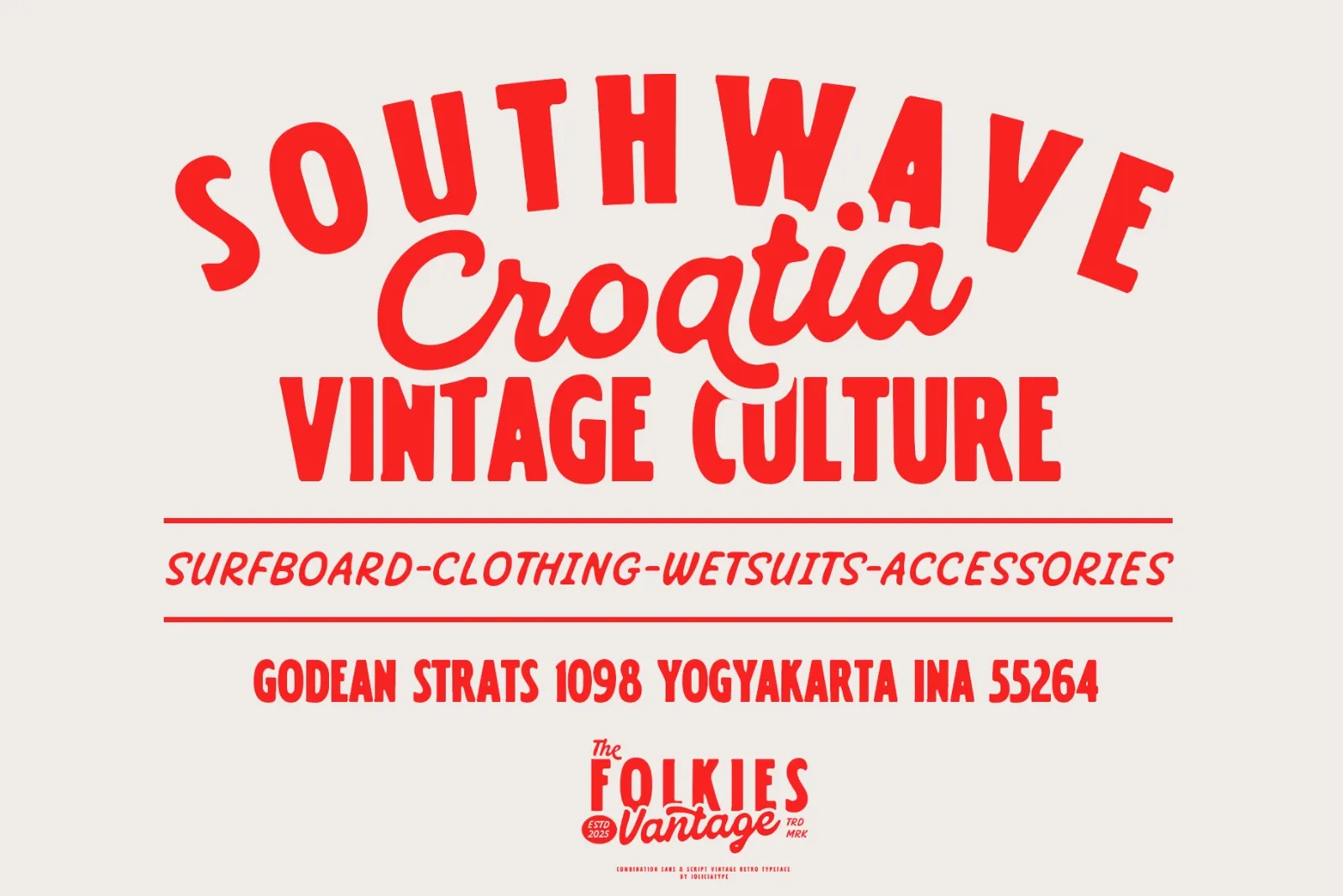 Folkies Vantage| Vintage Font Duo — image 2