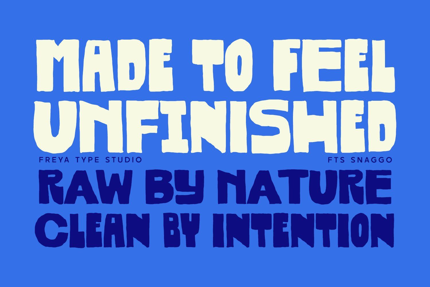 FTS Snaggo - Raw Bold Display Typeface — image 2