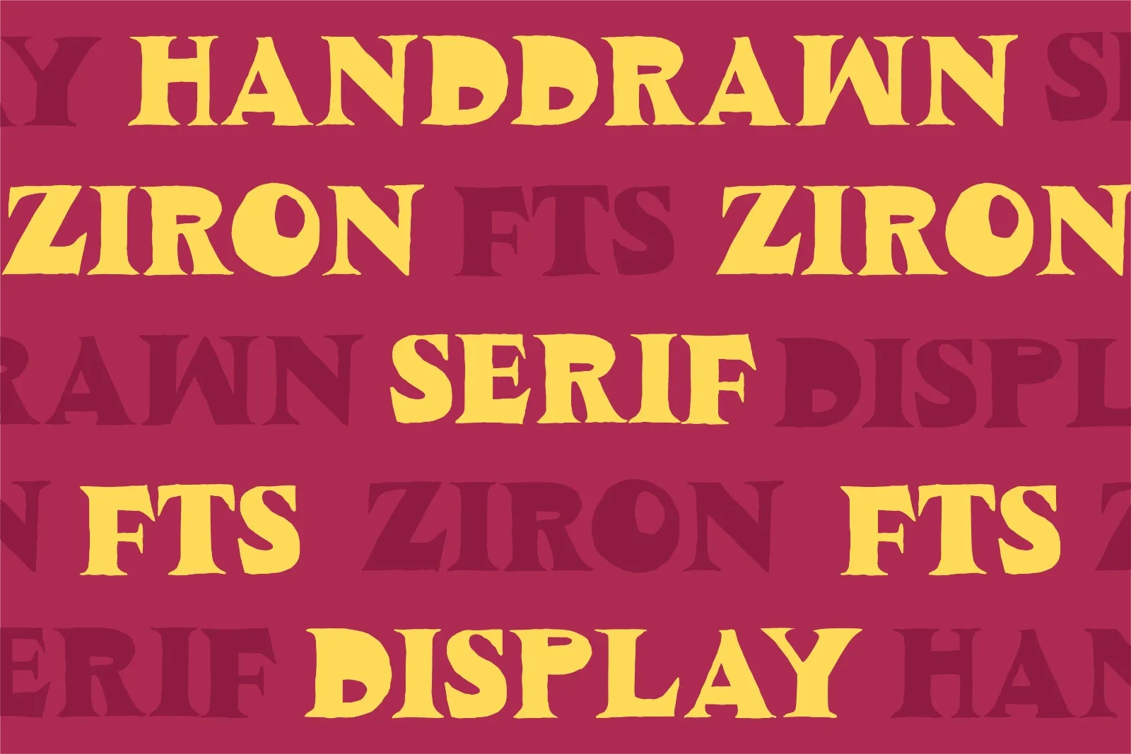 FTS Ziron — Handdrawn Serif Display — image 2