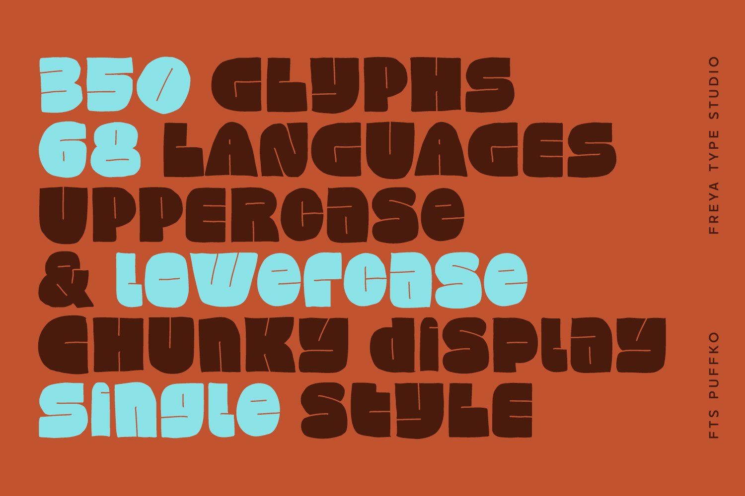 FTS Puffko - Chunky Display Typeface — image 2