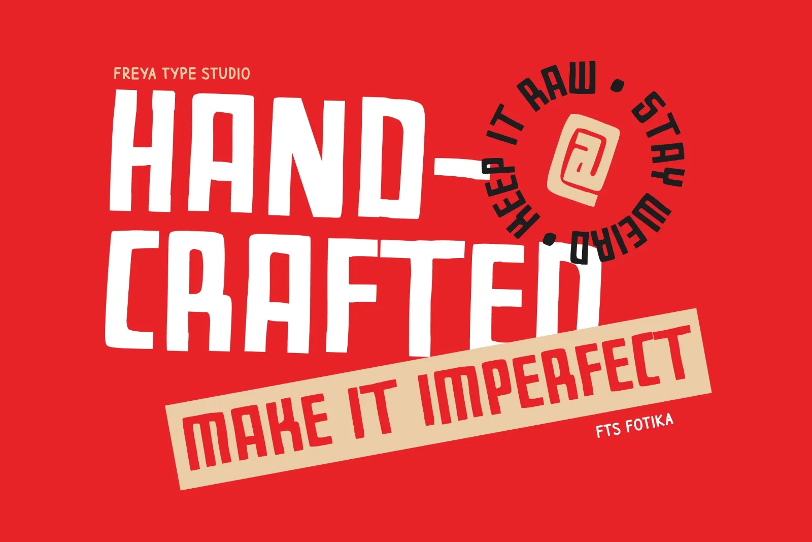 FTS Fotika - Raw Condensed Display Typeface — image 2