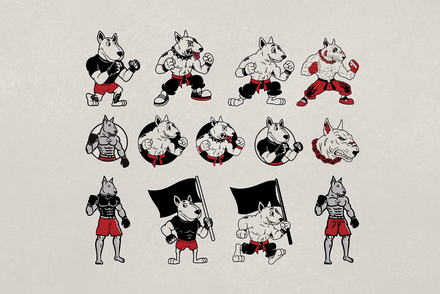 Fighter Dog Mascot — image 2