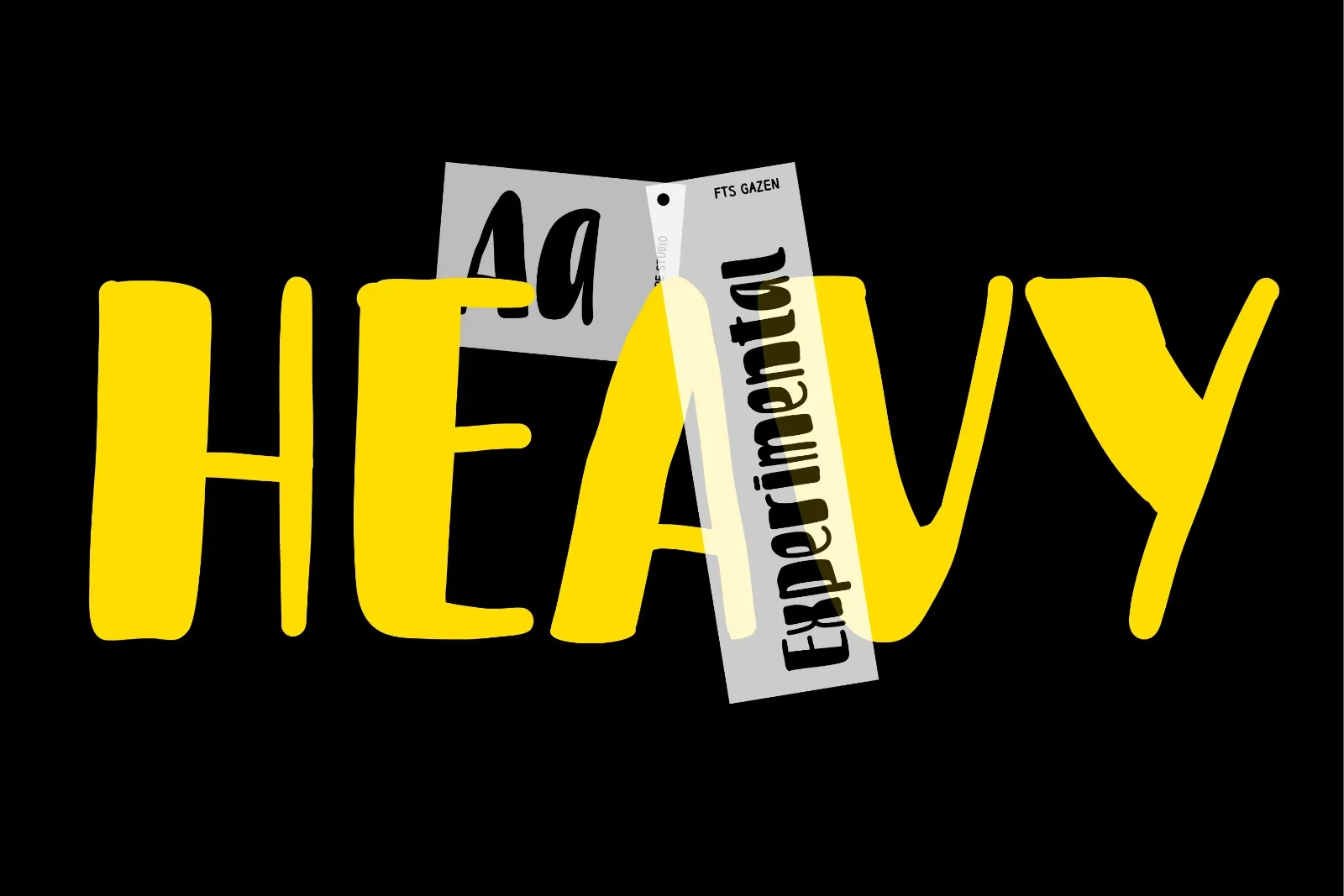 FTS Gazen - Raw Bold Display Typeface — image 3