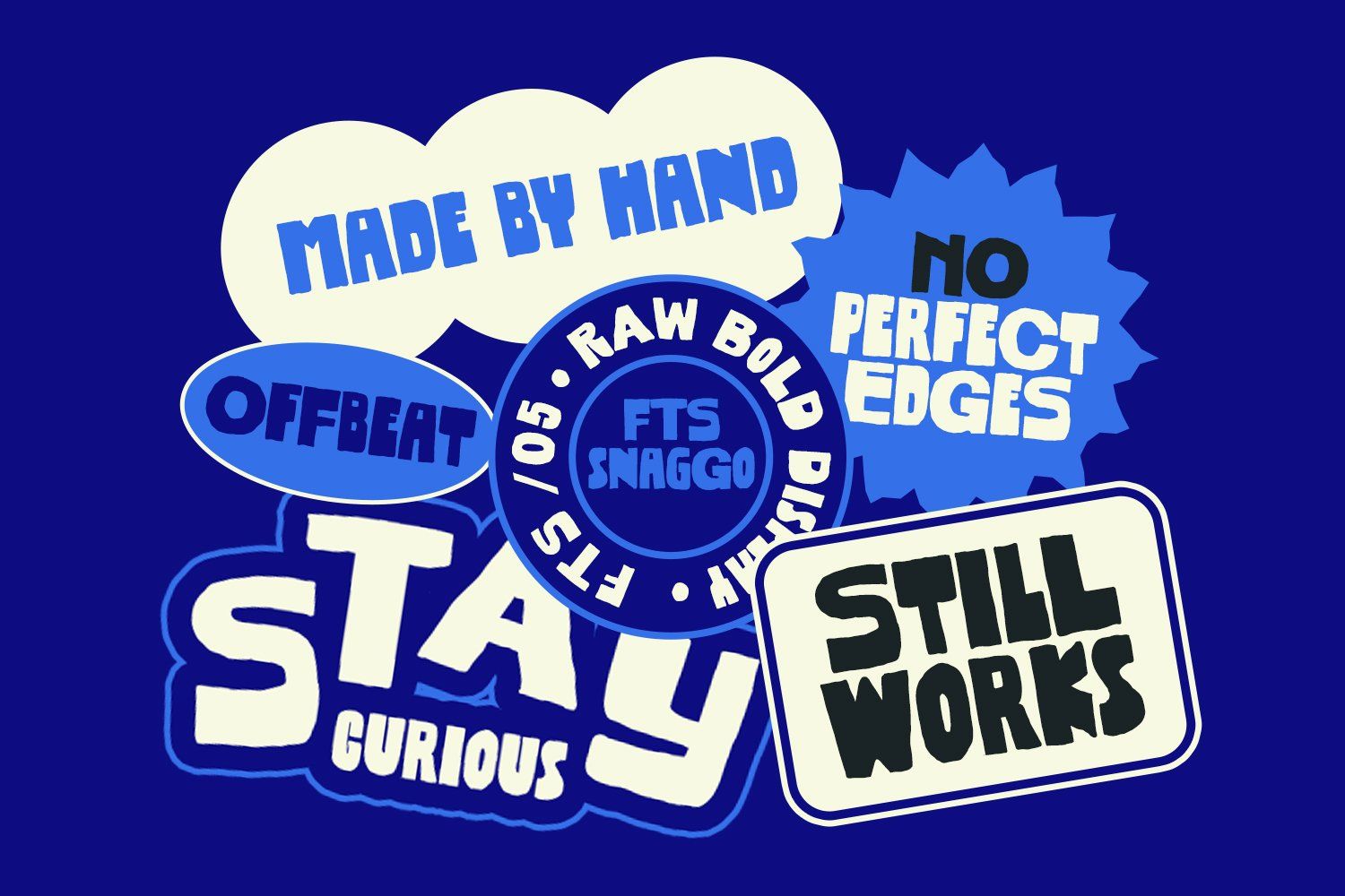 FTS Snaggo - Raw Bold Display Typeface — image 3