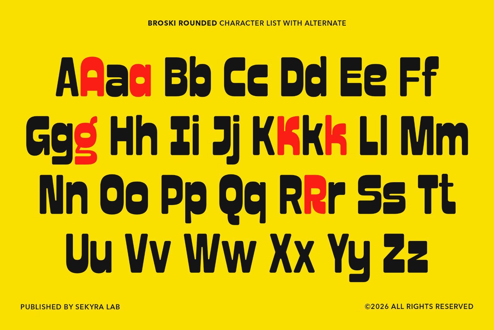 Broski Font - Reverse Contrast Display — image 3