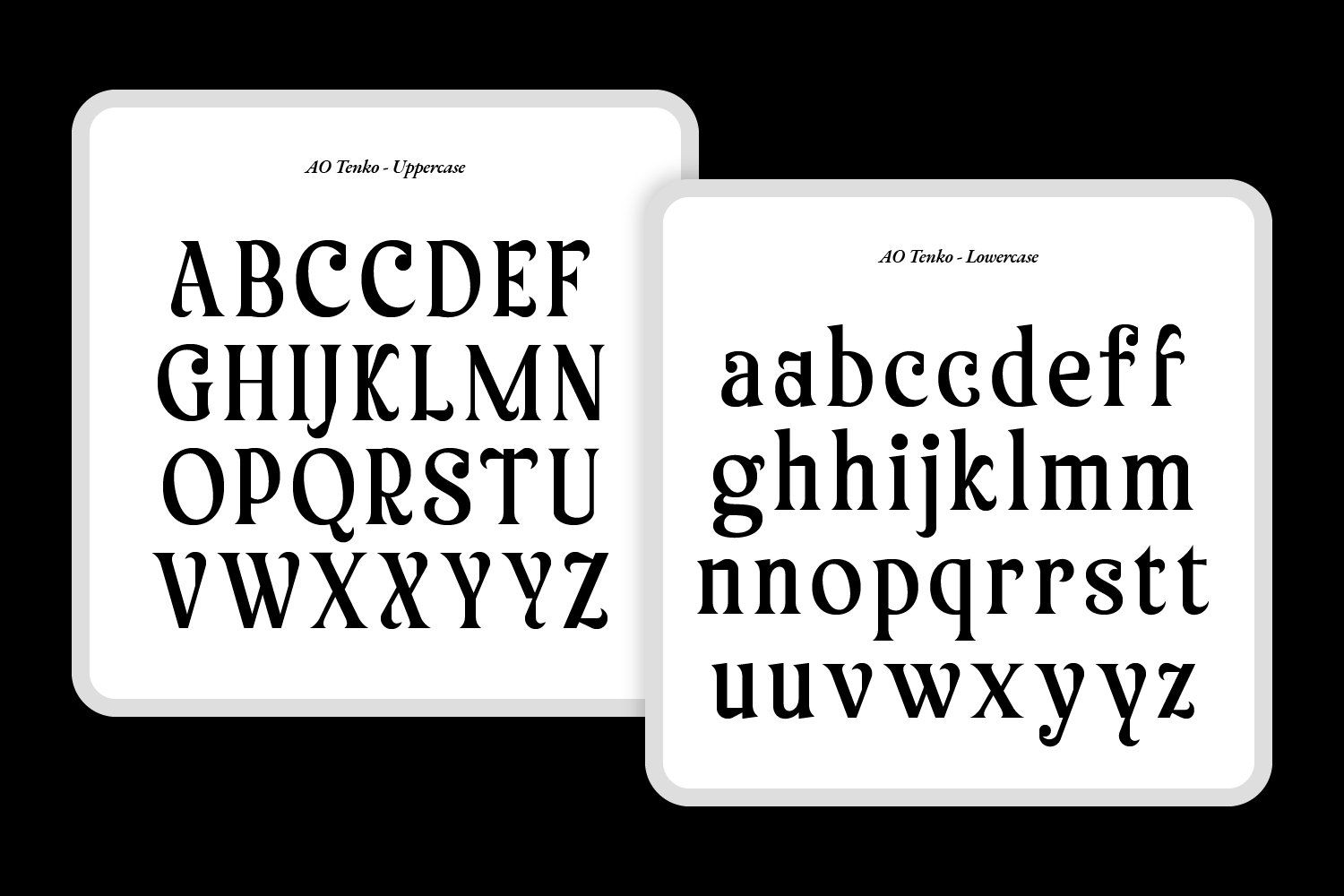 AO Tenko - Stylish Display Typeface — image 3
