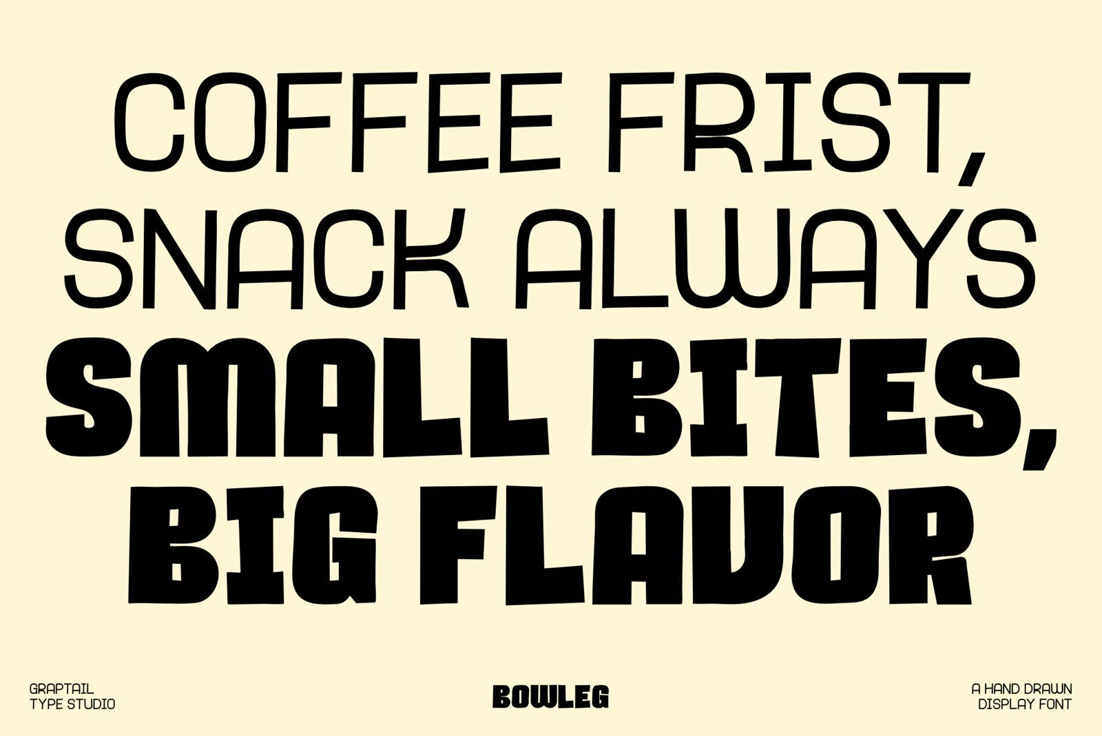 Bowleg – Hand Drawn Display Font — image 4