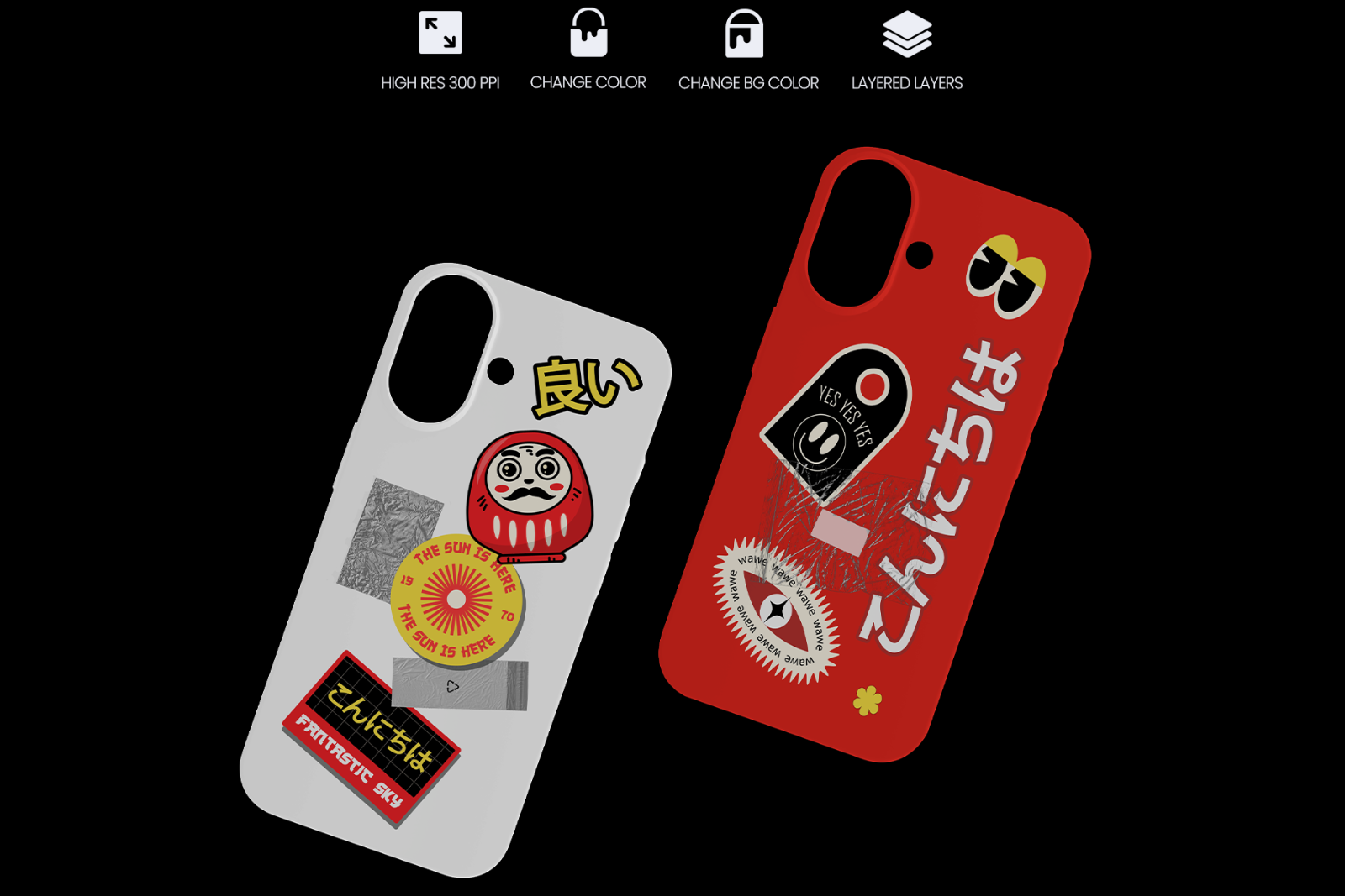 iPhone 16 Case Mockup Set