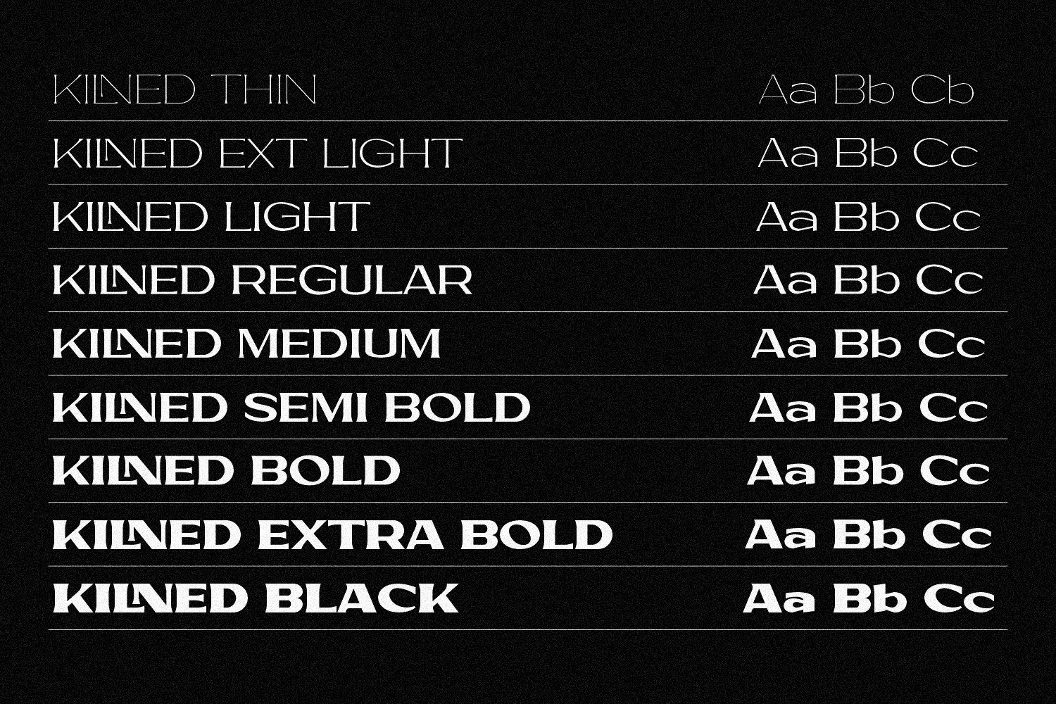 Kilned Family Font