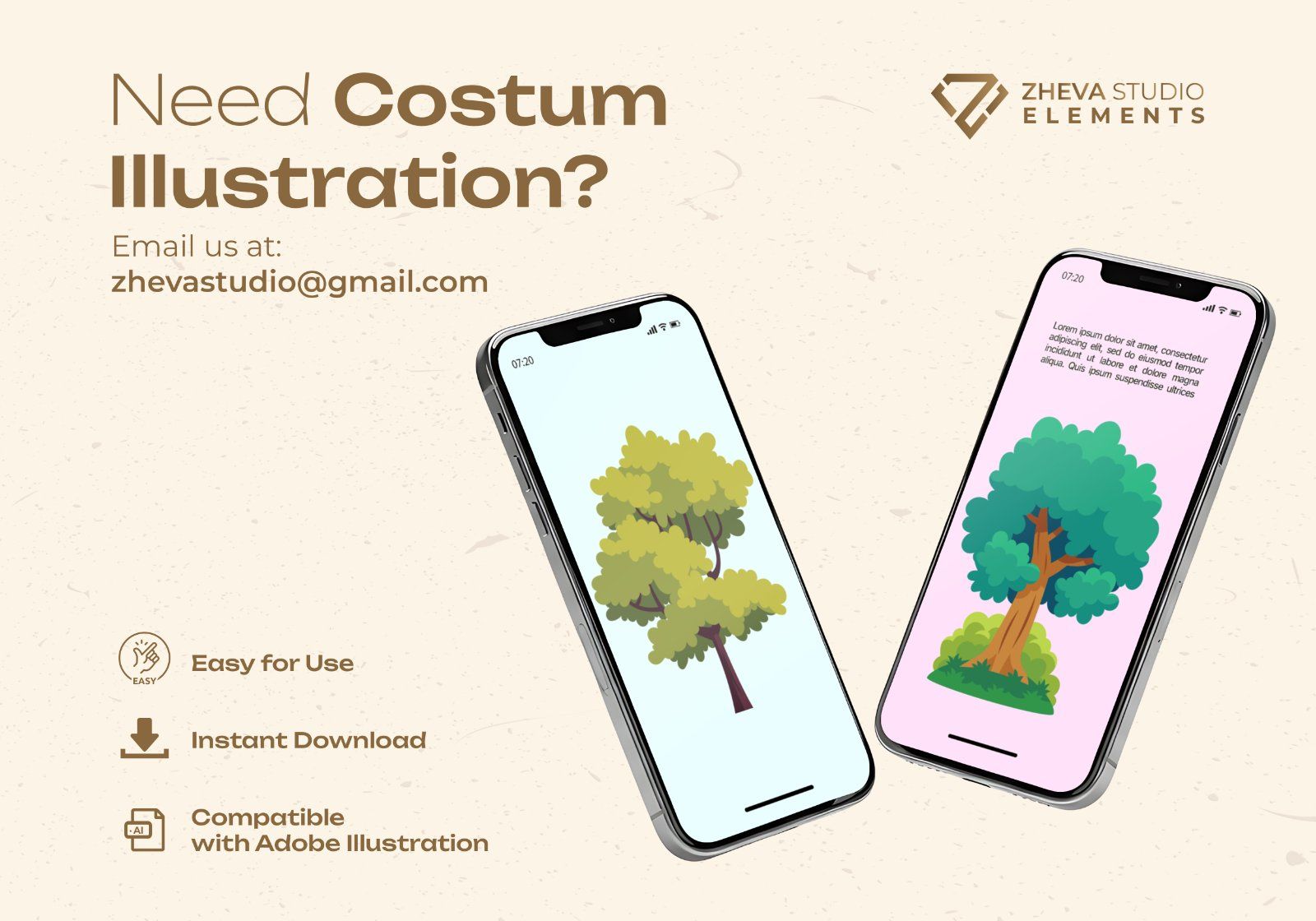 Premium Colorful Trees Pack Vector Illustration – 12 EPS & PNG Files