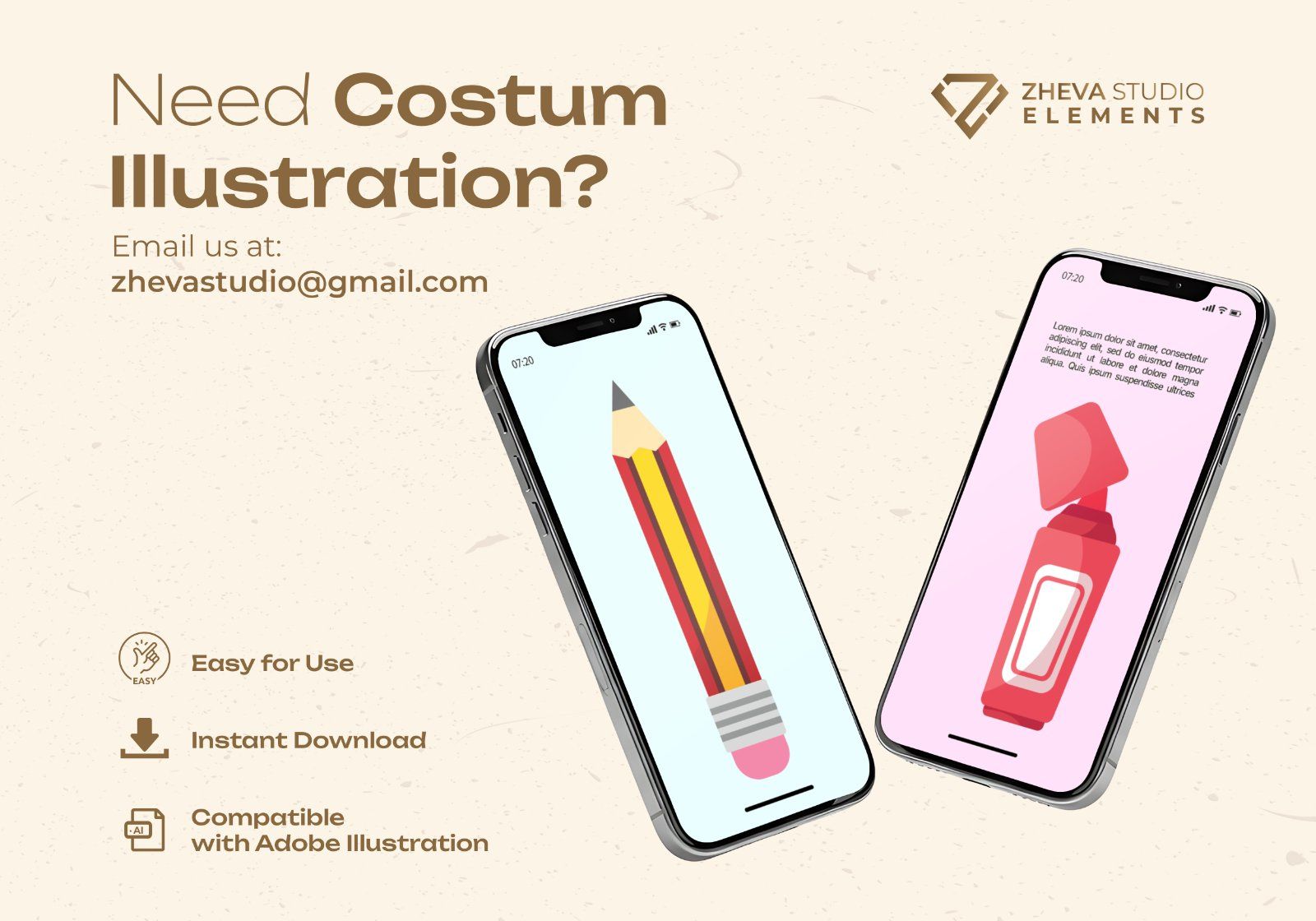 Premium Stationery School Vector Illustration – 20 EPS & PNG Files