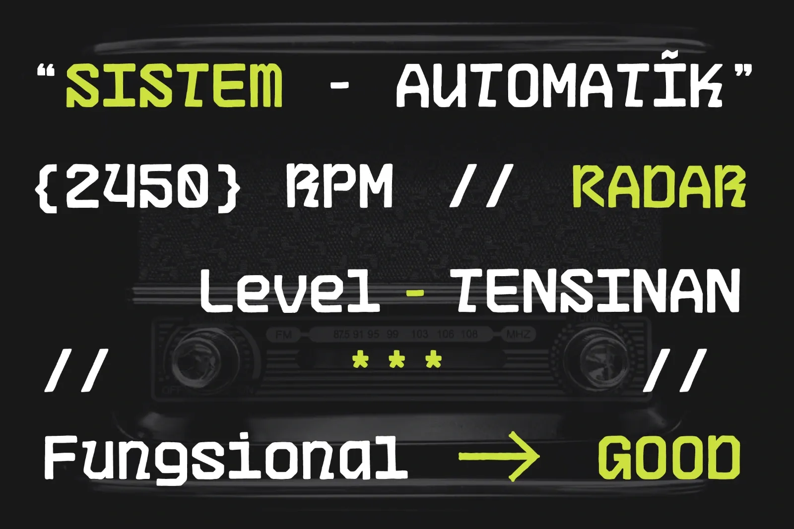 FTS Garven - Hand-drawn Monospace Display Typeface — image 5