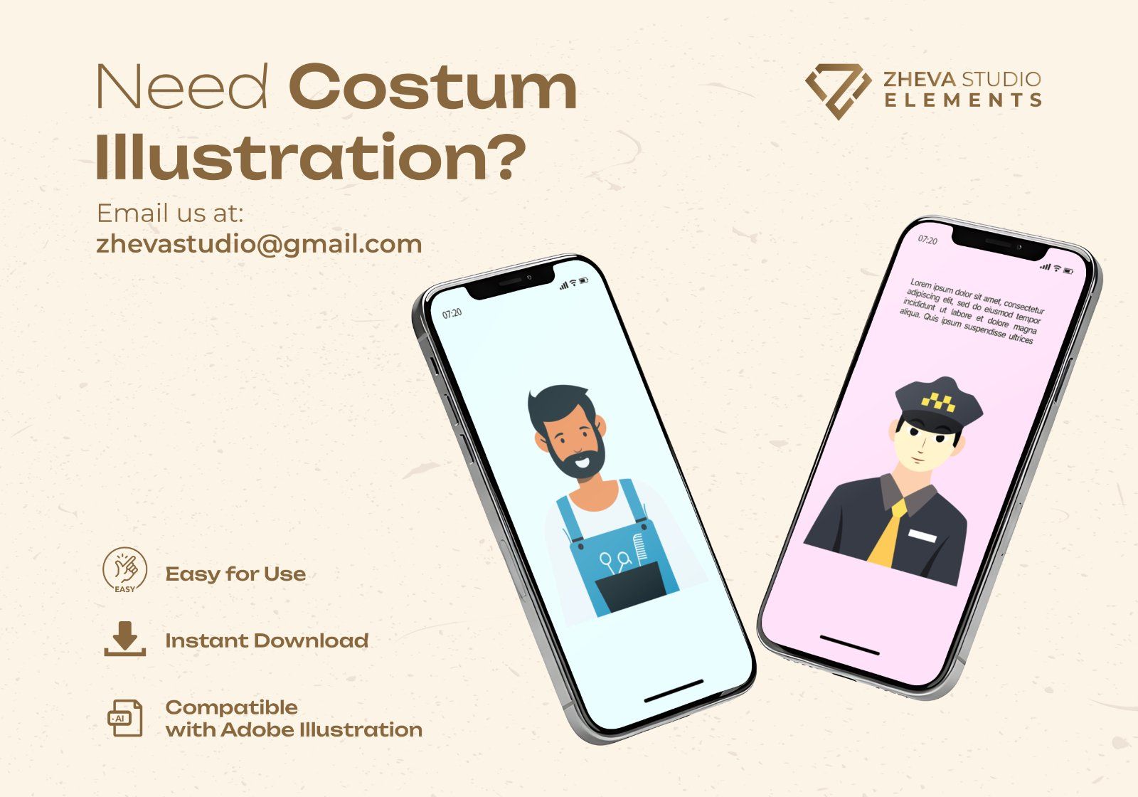 Premium Professional Workers Vector Illustration – 20 EPS & PNG