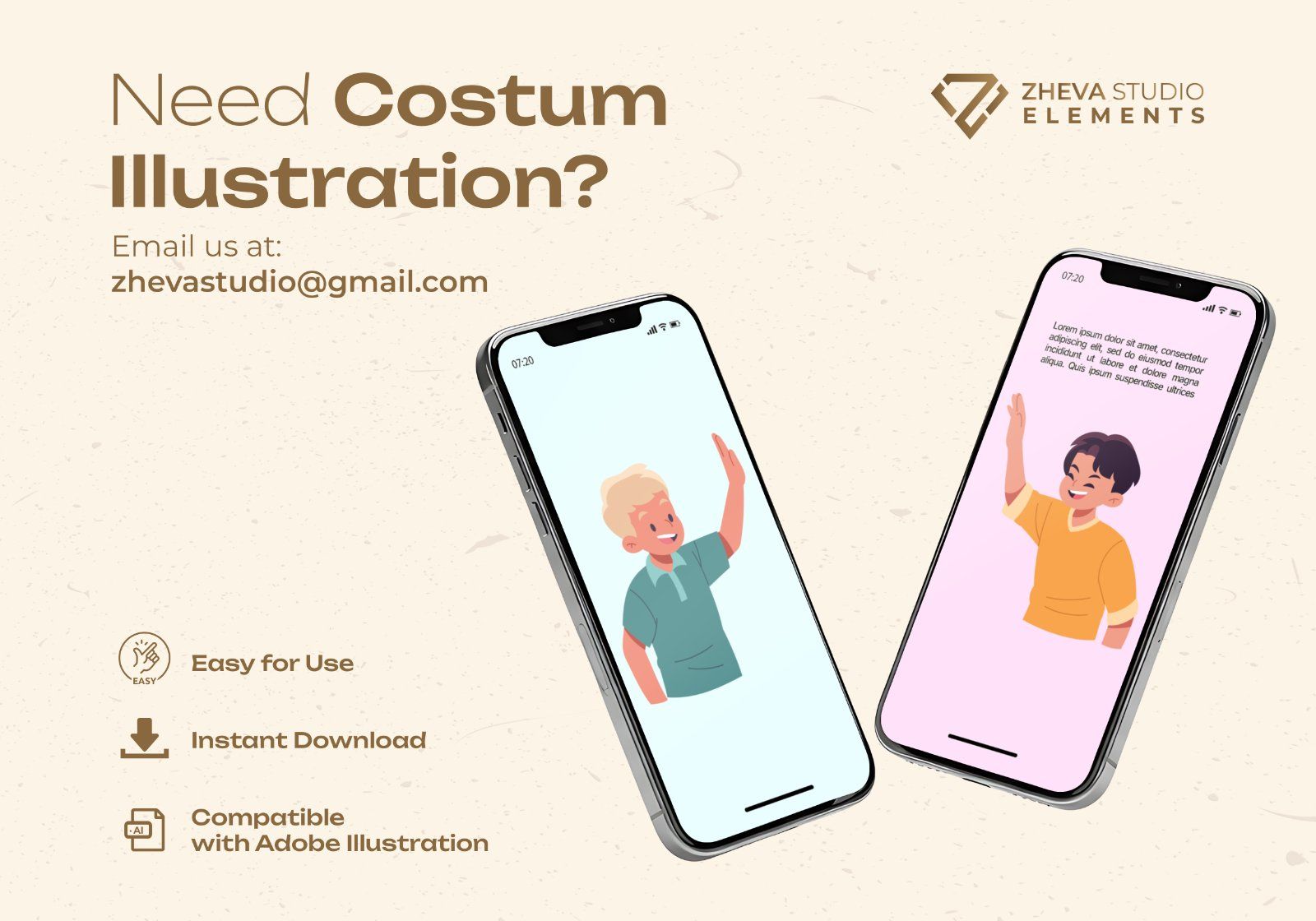 Premium Boys Friendship Vector Illustration – 5 EPS & PNG Files