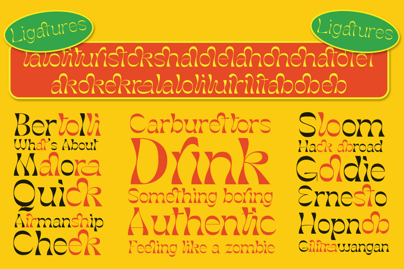 Molex Shoora | Reverse Contrast Font