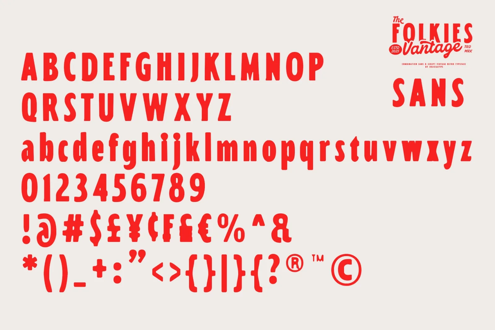 Folkies Vantage| Vintage Font Duo — image 6